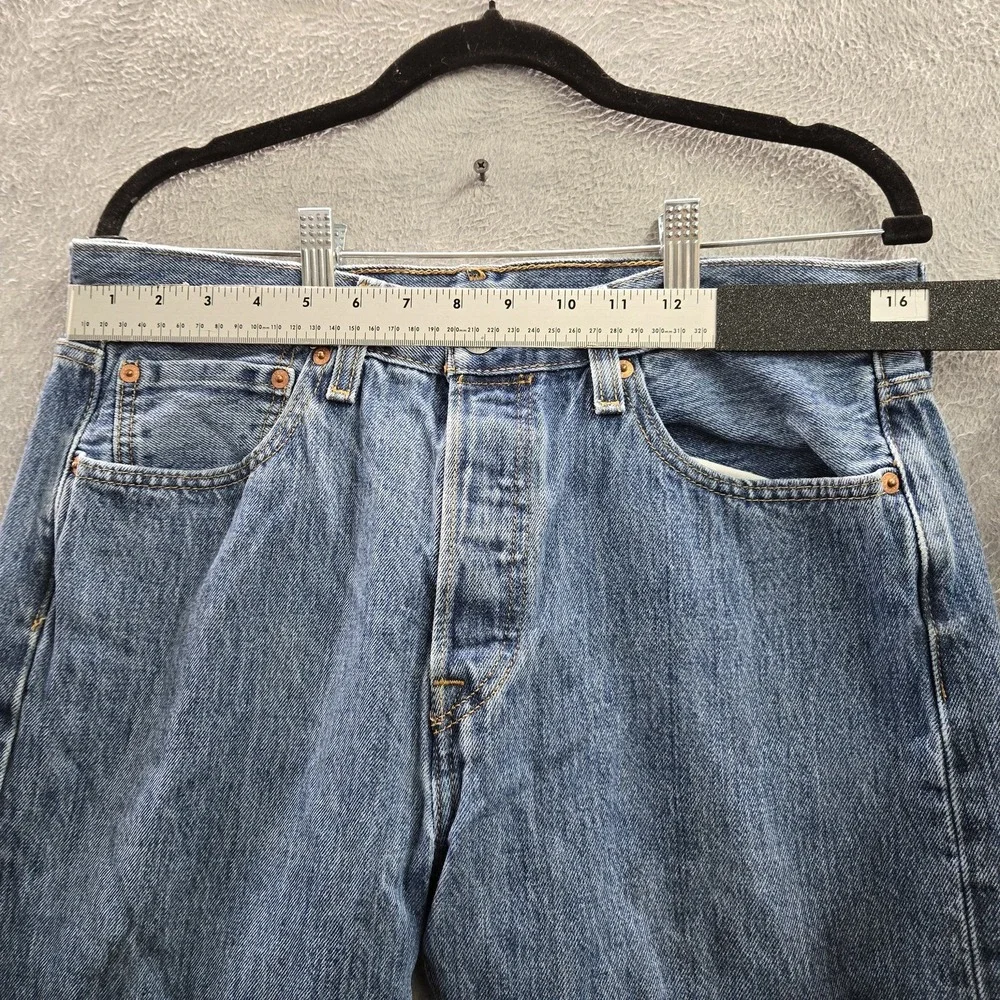 Levi's 501 Men Jeans 32X30 Blue Denim Original Fit‎ Straight Leg Button Fly